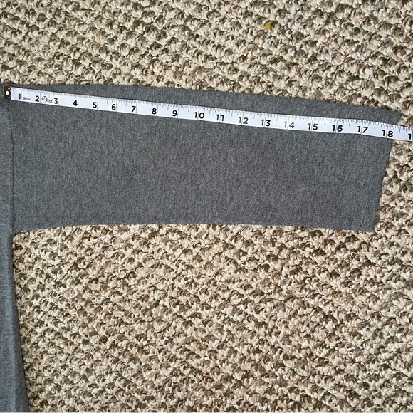 J. Jill Pure Jill Wool Blend Hooded Open Front Long Sleeve Cardigan - Light Gray - Picture 11 of 13